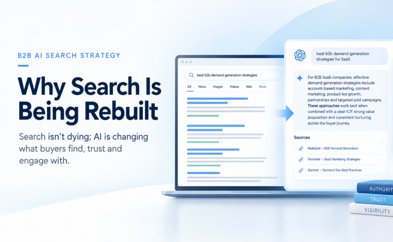 Search Is Not Dying. It Is Being Rebuilt. And Most B2B Brands Are Not in the New Version.