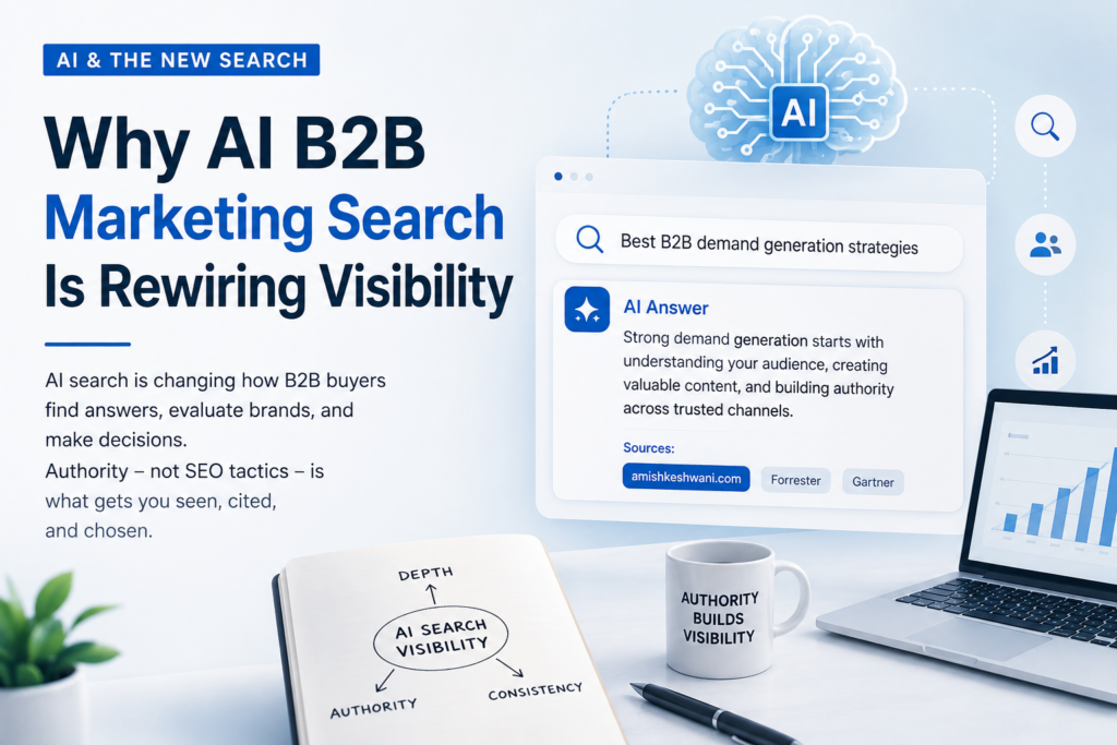 AI & The New Search: Why AI B2B Marketing Search Is Rewiring Visibility